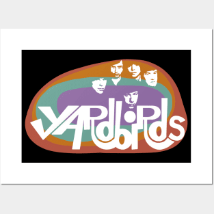 Retro colors band The Yardbirds tshirt mug, sticker, print Posters and Art